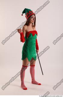 Veronika Elf Pose With Apple